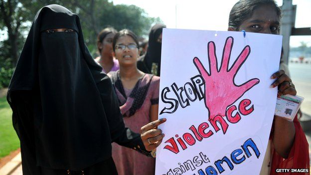 Indian students hold a demonstration in Hyderabad on 3 January 2013 against the gang rape and murder of a student in Delhi