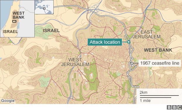 Attack location map