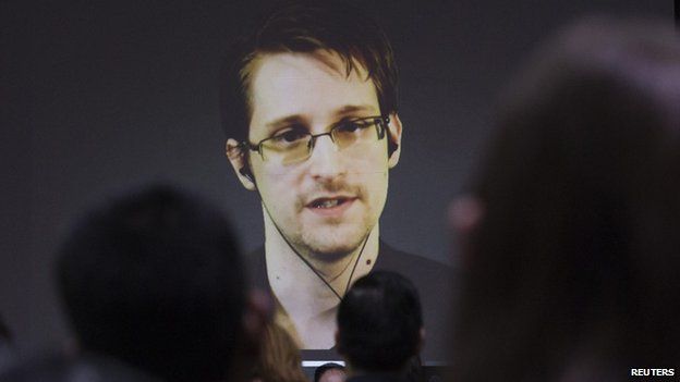 Edward Snowden on video link, Feb 2015