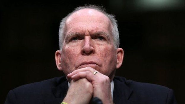 U.S. Assistant to the President for Homeland Security and Counterterrorism John Brennan, nominated by U.S. President Barack Obama to be the next Director of the Central Intelligence Agency, testifies before the Senate Intelligence Committee 7 February 2013