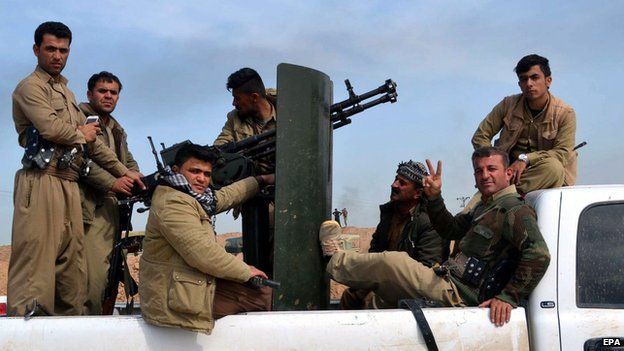Iraqi Kurdish forces in Kirkuk