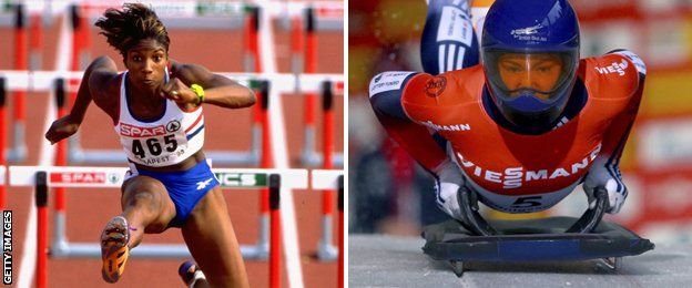 Denise Lewis and Lizzy Yarnold