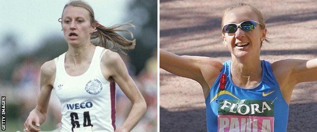 Grete Waitz and Paula Radcliffe