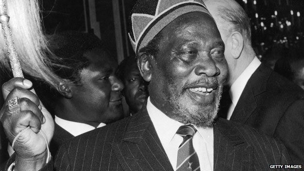 Jomo Kenyatta in London in 1965