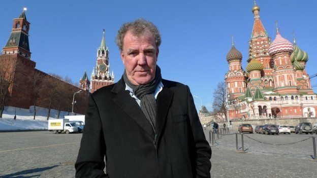 Jeremy Clarkson in red Square, Moscow