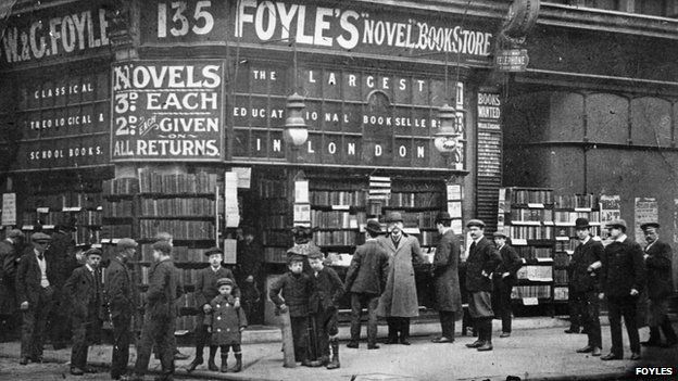 Foyles' original store on Charing Cross Road