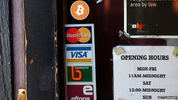Bitcoin and other payment logos