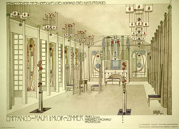 Mackintosh design for "House for an Art Lover"
