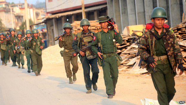 Myanmar military in Kokang