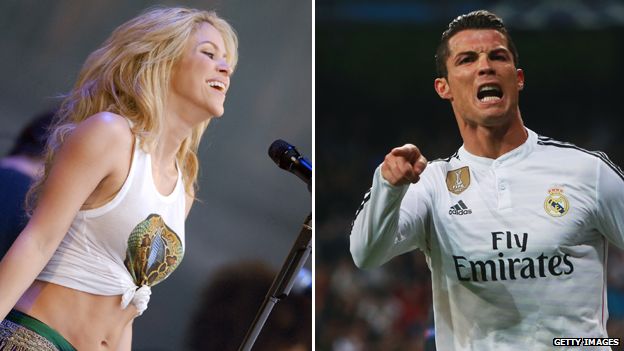 Shakira and Ronaldo