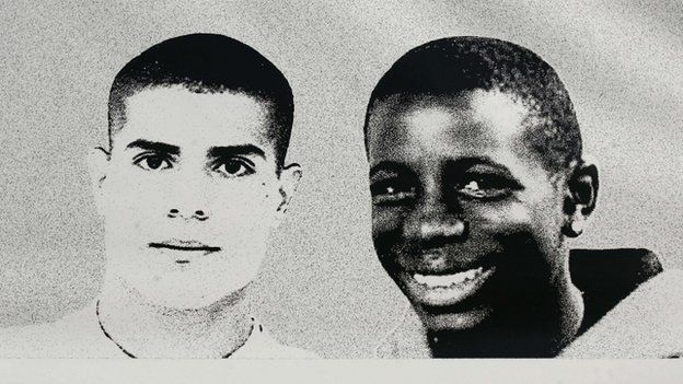 Picture of Zyed (L) and Bouna (2006)