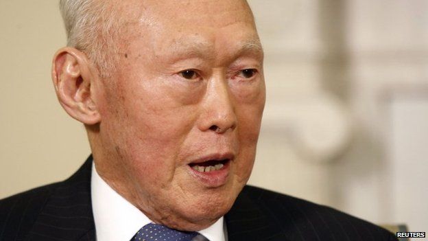 Singapore's Lee Kuan Yew, in this 29 October 2009 file photograph
