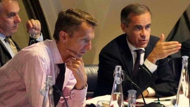 Andy Haldane, left, with Bank of England governor Mark Carney