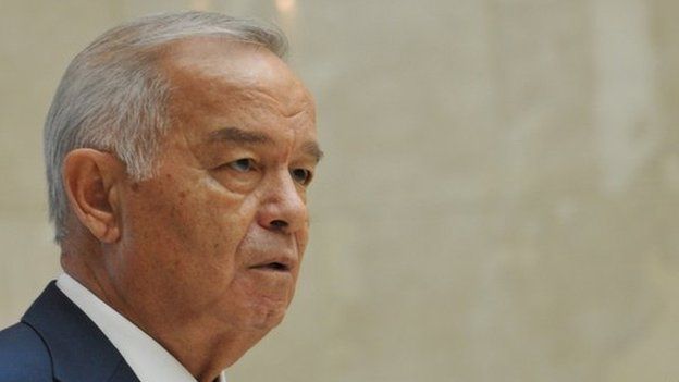 File picture of Uzbek president Karimov 13 September 2013