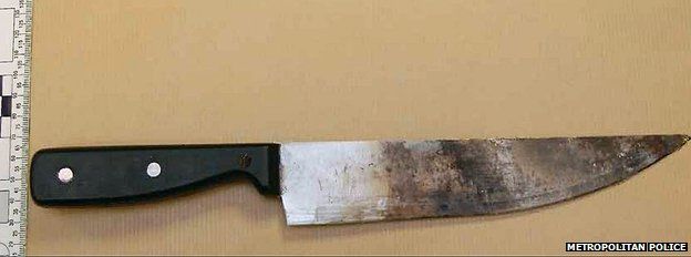 Knife found in Ziamani's possession
