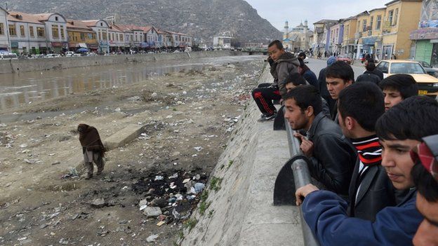 Scene of the killing in Kabul. 20 March 2015