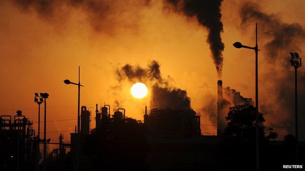 Chemical factory in China, 2010