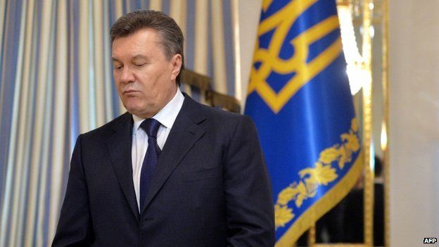 Former Ukrainian President Viktor Yanukovych in 2014