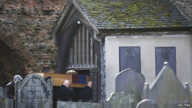 Richard III coffin at St Nicholas Church