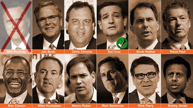 Republican presidential contenders.