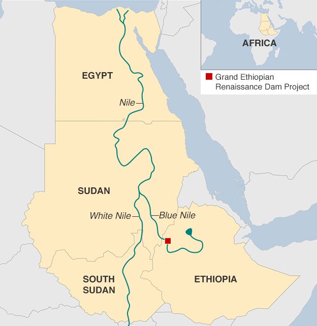 map of the river nile