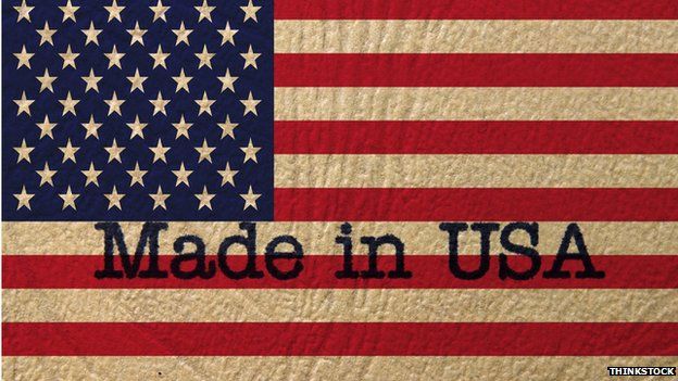 US flag with made in the USA