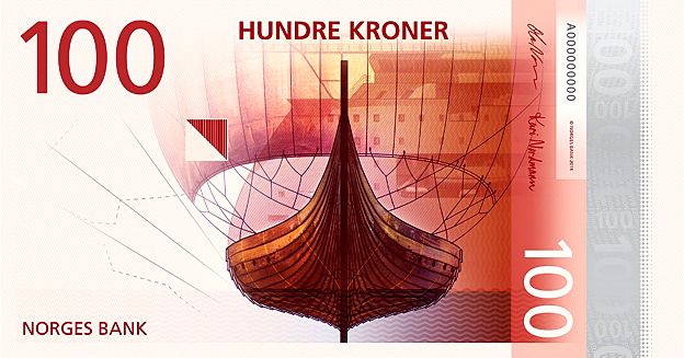 Design for new Norwegian banknote - finalist in Designs of the Year 2015