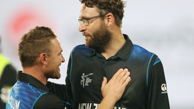Brendon McCullum and Daniel Vettori