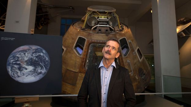 Chris Hadfield pictured at London's Science Museum