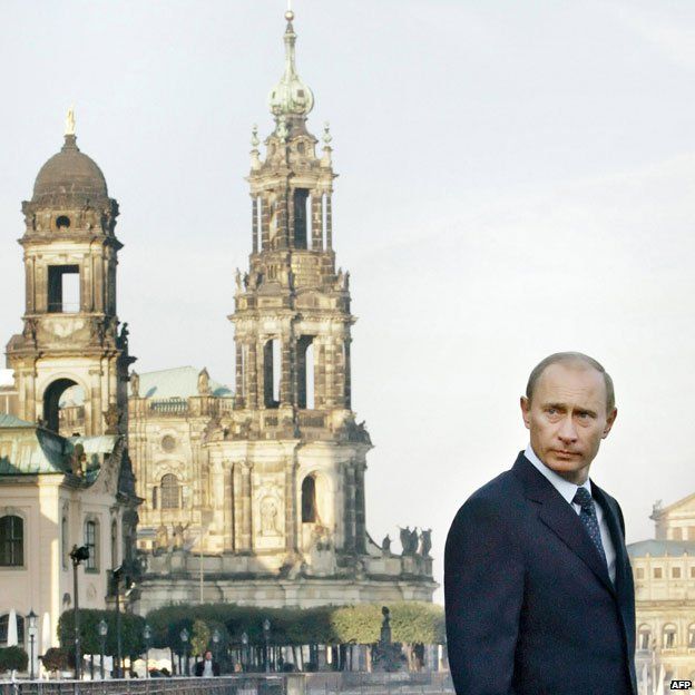 Vladimir Putin in Dresden in 2006