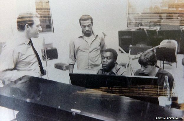 The Winstons in the recording studio, 1969