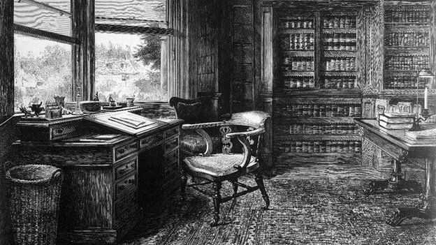Charles Dickens' desk
