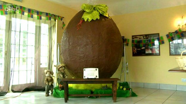A seven-foot (2.1-metre) tall Easter egg.