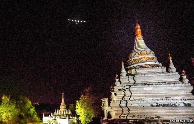 Solar Impulse over Myanmar
