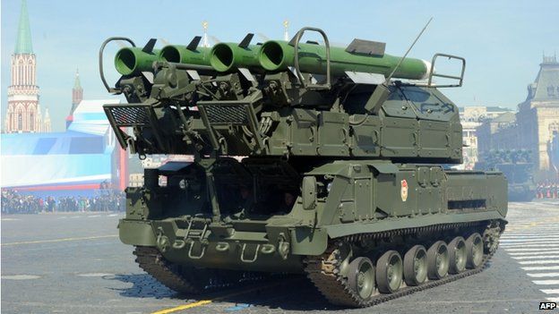 Russian Buk missile launcher (file pic)