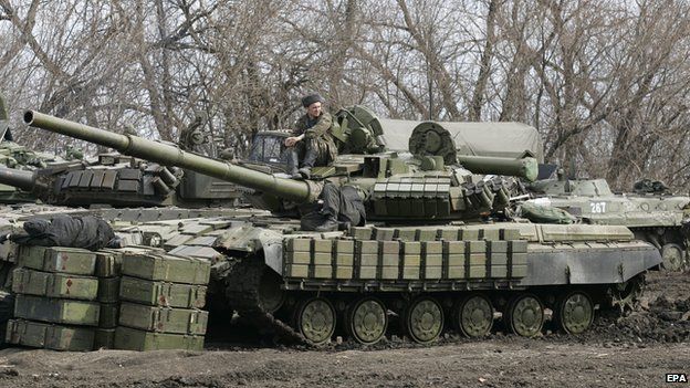 Pro-Russian rebels in Donetsk