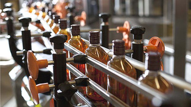 Whisky bottling line