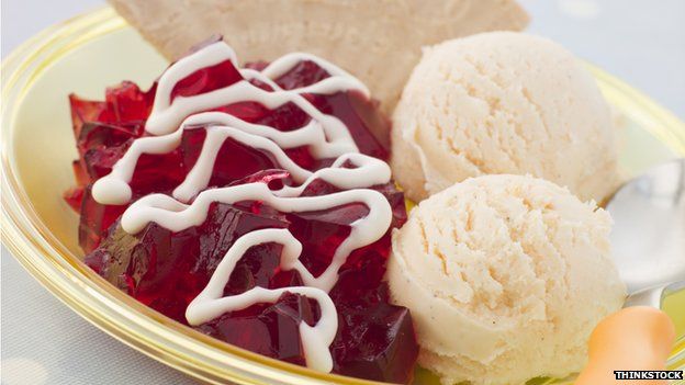 jelly and ice-cream
