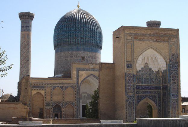 Historic building in the Uzbek city of Samarkand