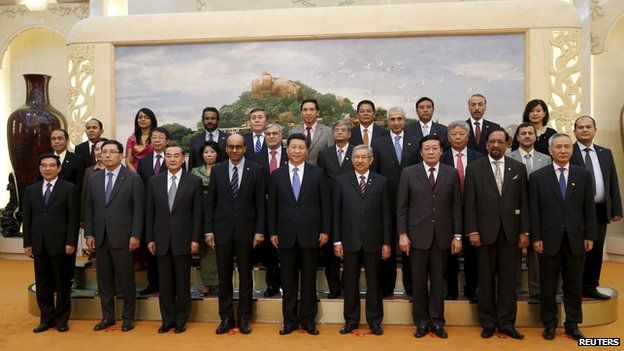 The Beijing ceremony to launch the AIIB in October