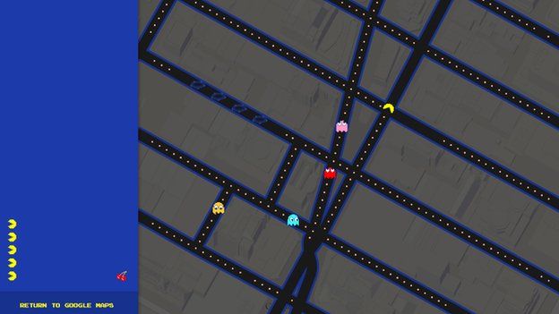 Google's PAC-Maps Gets April Fools' Ball Rolling Early, Turns Google Maps  Into Pac-Man Video Game