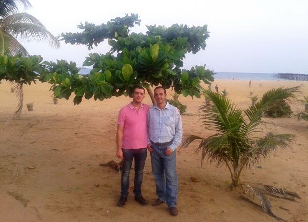 Badi (r) with Huthaifah in Togo