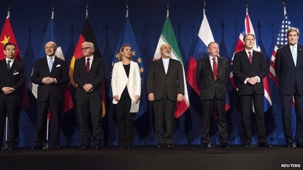 World representatives at the end of talks in Switzerland