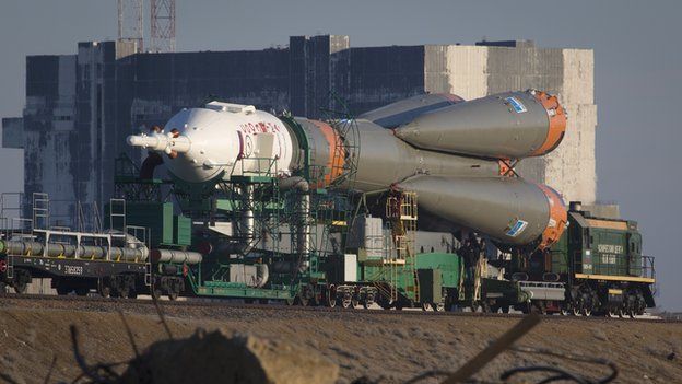 Russian Soyuz rocket booster - file pic