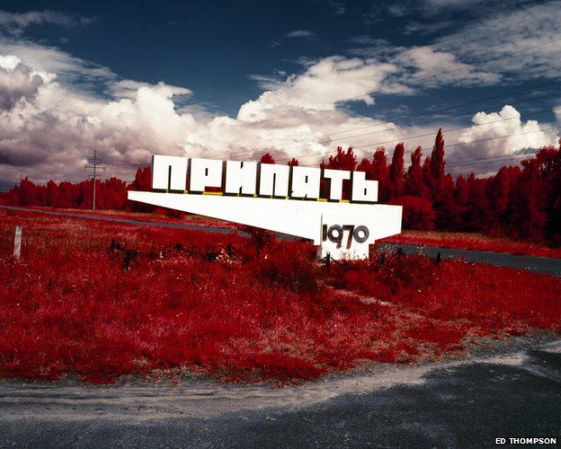 The Red Forest: Pripyat sign, 2012
