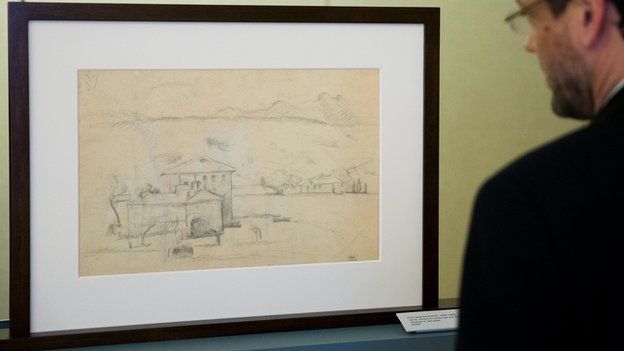 Cezanne drawing discovered on back of artists watercolor