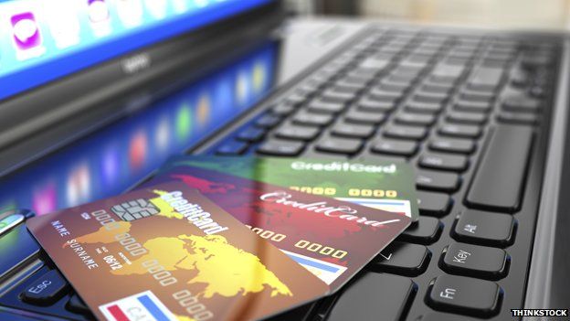 Computer and credit cards