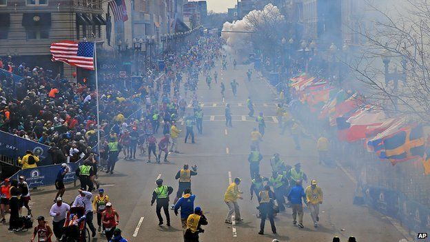 Three people were killed and hundreds injured in the Boston Marathon bombing in 2013