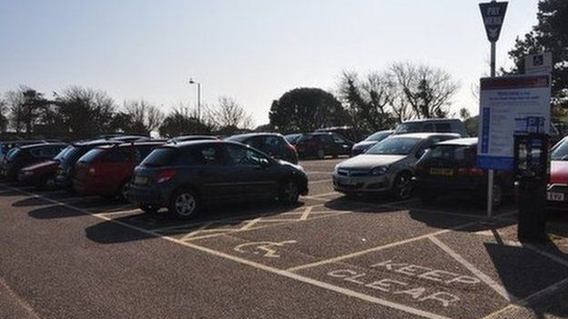 Manor Road Car Park in Sidmouth