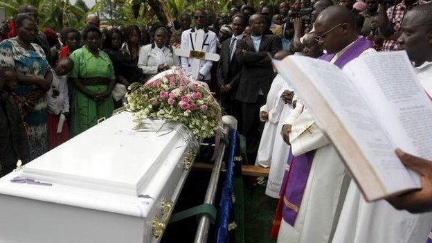 A funeral of a student killed in Garissa, Kenya